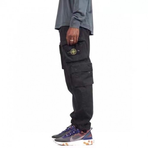 Stone Island 2020 Mens Logo Casual Cotton Pants - 스톤아일랜드 2020 남성 로고 캐쥬얼 코튼 팬츠 Sto0266x.Size(30  - 36).블랙