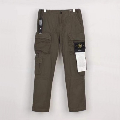 [스톤아일랜드]Stone Island 2020 Mens Logo Casual Cotton Pants - 스톤아일랜드 2020 남성 로고 캐쥬얼 코튼 팬츠 Sto0267x.Size(30  - 36).카키