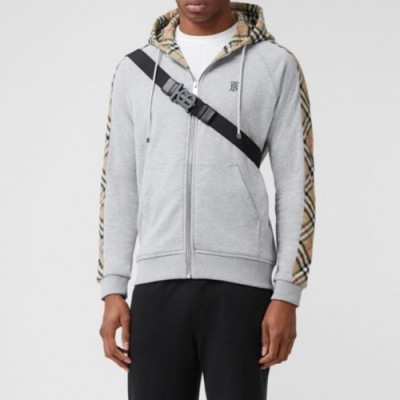 [버버리]Burberry 2020 Mens Logo Casual Cotton Hoodie - 버버리 2020 남성 로고 캐쥬얼 코튼 후디 Bur03005x.Size(s - 2xl).그레이