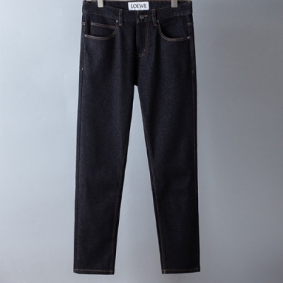 [로에베]Loewe 2020 Mens Logo Classic Denim Jeans - 로에베 2020 남성 로고 클래식 데님 청바지 Loe0299x.Size(30 - 40).블랙