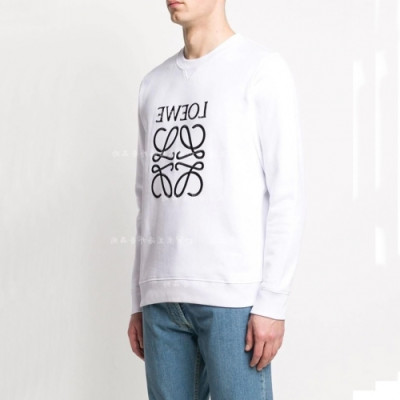 [로에베]Loewe 2020 Mens Logo Crew-neck Cotton Tshirts - 로에베 2020 남성 로고 크루넥 코튼 긴팔티 Loe0301x.Size(xs - l).화이트