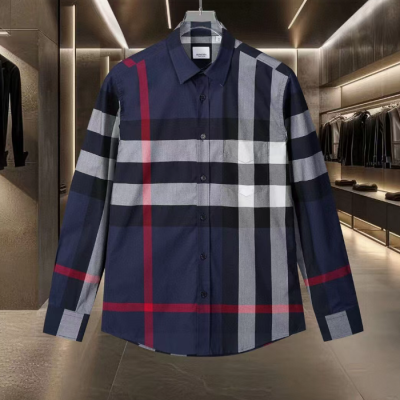 [버버리]Burberry 2025 Mens Vintage Basic Tshirts - 버버리 2025 남성 빈티지 베이직 셔츠 Bur03024x.Size(s - 2xl).네이비