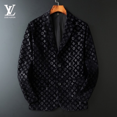 [루이비통]Louis vuitton 2020 Mens Logo Suit Jackets - 루이비통 2020 남성 로고 슈트 자켓 Lou02262x.Size(m - 3xl).블랙