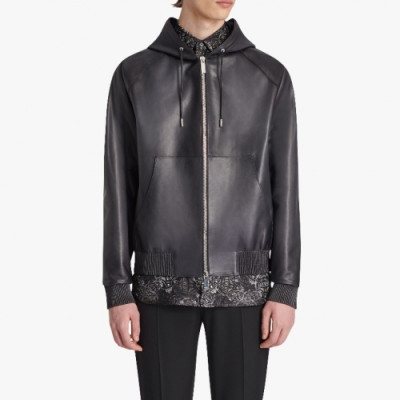 Berluti 2020 Mens Casual Leather Jackets - 벨루티 2020 남성 캐쥬얼 가죽 자켓 Ber0023x.Size(m - 3xl).블랙