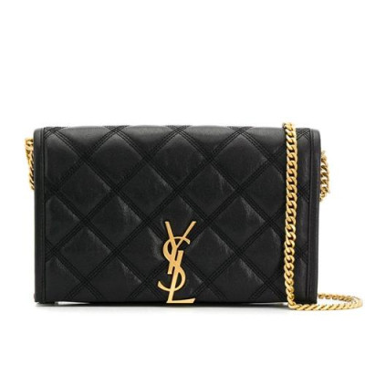 [입생로랑] Saint Laurent Custom Women Becky Quilting Shoulder Bag 22.5cm - 입생로랑 커스텀급 벡키 퀄팅 숄더백 SLB0579, 22.5cm, 블랙