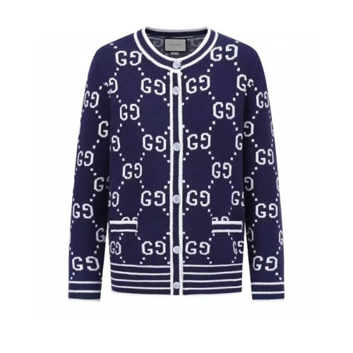 Gucci Mens Trendy V-neck Cardigan - 구찌 2023 남성 트렌디 브이넥 가디건 Guc03086x.Size(s - xl).네이비