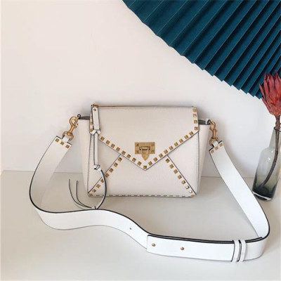 [발렌티노] Valentino Leather Garavani Rockstud Hype Shoulder Bag 26cm - 발렌티노 가라바니 락스터드 숄더백 VTB1033, 26cm, 화이트