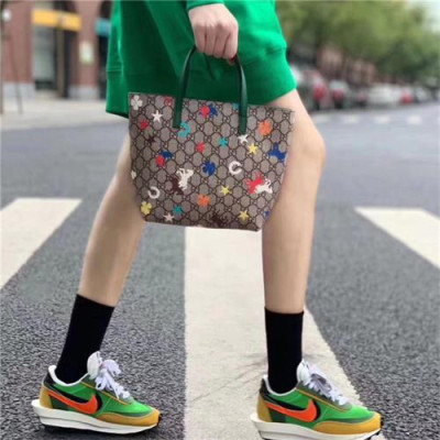 [구찌]Gucci 2020 PVC Tote Bag 21CM - 구찌 2020 PVC 토트백 GUB1227, 21cm, 브라운