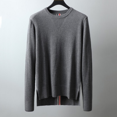 [톰브라운]Thom Browne 2020 Mens Strap Crew-neck Wool Sweaters - 톰브라운 2020 남성 스트랩 크루넥 울 스웨터 Thom01014x.Size(m - 2xl).그레이