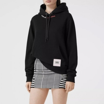 [버버리]Burberry 2020 Mm/Wm Logo Casual Cotton Hoodie - 버버리 2020 남/녀 로고 캐쥬얼 코튼 후디 Bur03143x.Size(s - 2xl).블랙