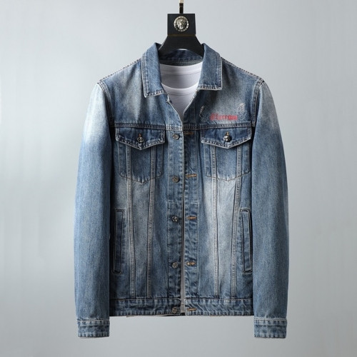 Philipp Plein Mens Casual Denim Jackets - 필립플레인 2020 남성 캐쥬얼 데님 자켓 Phi0131x.Size(m - 3xl).블루