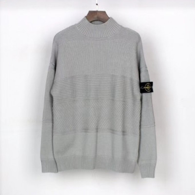 [매장판]Stone Island 2020 Mens Casual Crew-neck Sweaters - 스톤아일랜드 2020 남성 캐쥬얼 크루넥 스웨터 Sto0281x.Size(m - 2xl).그레이