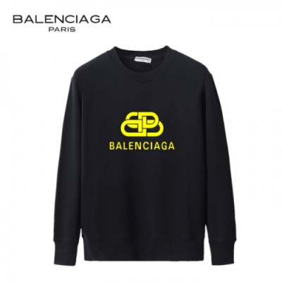 [발렌시아가]Balenciaga 2020 Mens Logo Crew-neck Cotton Tshirts - 발렌시아가 2020 남성 로고 크루넥 코튼 맨투맨 Bal0814x.Size(s - 2xl).블랙