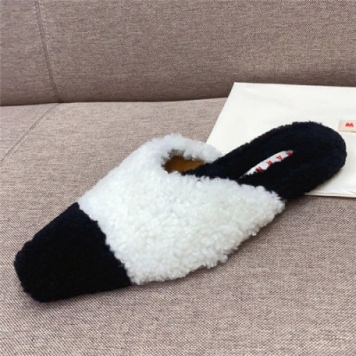 Marni 2020 Women's Woolly Slippers - 마르니 2020 여성용 울리 슬리퍼 , MARS0032, Size(225-255), 화이트