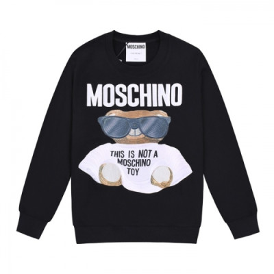 [모스키노]Moschino 2020 Mens Crew-neck Cotton Tshirt - 모스키노 2020 남성 크루넥 코튼 맨투맨 Mos0113x.Size(s - l).블랙