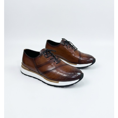 Burluti Mens Leather Running Shoes - 벨루티 남성용 레더 런닝슈즈,BERTS0110, Size(240-280)