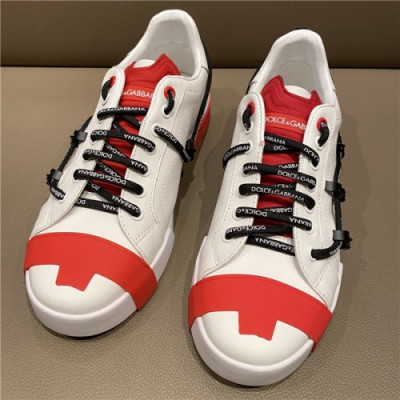 Dolce&Gabbana 2020 Men's Leather Sneakers - 돌체앤 가바나 2020 남성용 레더 스니커즈,DGS0240, Size(240-275), 화이트