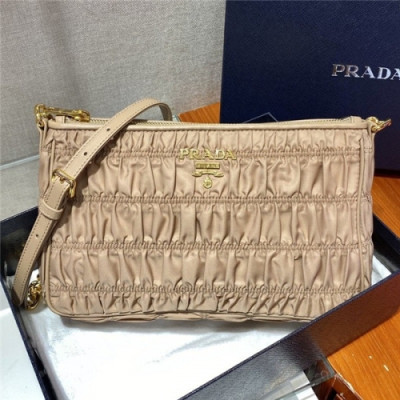 [프라다] Prada 2020 Women's Nylon Shoulder bag 26cm - 프라다 2020 여성용 네일론 숄더백, 26cm, PRAB0156,베이지