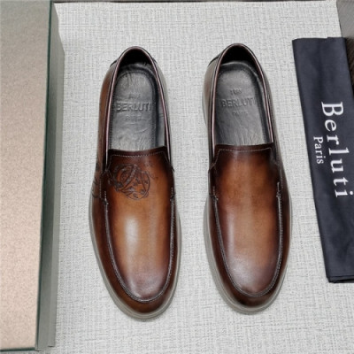 Berluti 2020 Men's Leather Sneakers - 벨루티 2020 남성용 레더 스니커즈, Size(240-275),BERTS0134, 오렌지