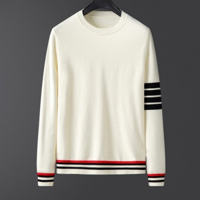 [톰브라운]Thom Browne 2020 Mens Strap Crew-neck Wool Sweaters - 톰브라운 2020 남성 스트랩 크루넥 울 스웨터 Thom01049x.Size(m - 3xl).화이트