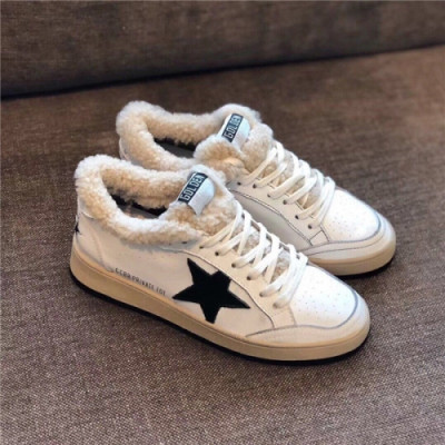 Golden Goose 2020 Women's Leather Wool Sneakers - 골든구스 2020 여성용 레더 울 스니커즈,Size(225-250),GGDBS0023,화이트