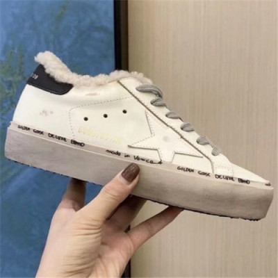 Golden Goose 2020 Women's Leather Wool Sneakers - 골든구스 2020 여성용 레더 울 스니커즈,Size(225-250),GGDBS0028,화이트