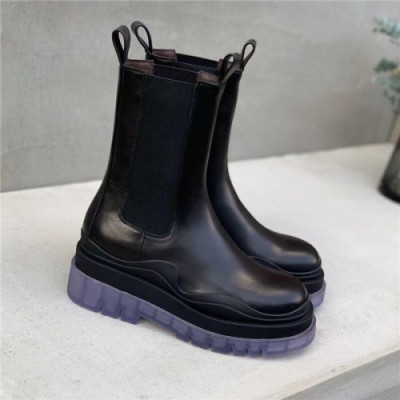 Bottega Veneta 2020 Women's Leather Ankle Boots - 보테가 베네타 2020 여서용 레더 앤글부츠, Size(225-255),BVS0177, 블랙