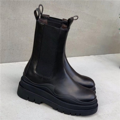 Bottega Veneta 2020 Women's Leather Ankle Boots - 보테가 베네타 2020 여서용 레더 앤글부츠, Size(225-255),BVS0178, 블랙