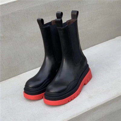 Bottega Veneta 2020 Women's Leather Ankle Boots - 보테가 베네타 2020 여서용 레더 앤글부츠, Size(225-255),BVS0179, 블랙