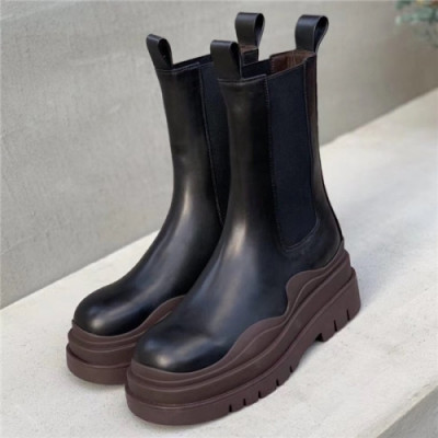 Bottega Veneta 2020 Women's Leather Ankle Boots - 보테가 베네타 2020 여서용 레더 앤글부츠, Size(225-255),BVS0180, 블랙