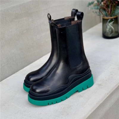 Bottega Veneta 2020 Women's Leather Ankle Boots - 보테가 베네타 2020 여서용 레더 앤글부츠, Size(225-255),BVS0181, 블랙