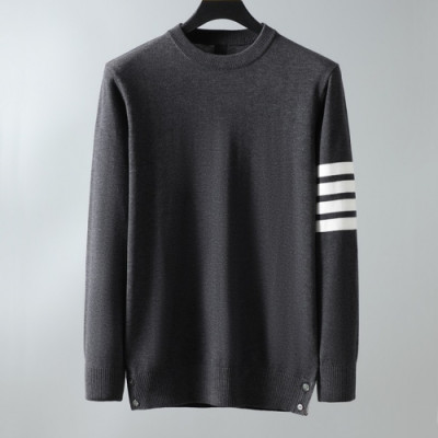 [톰브라운]Thom Browne 2020 Mens Strap Crew-neck Wool Sweaters - 톰브라운 2020 남성 스트랩 크루넥 울 스웨터 Thom01063x.Size(m - 2xl).그레이