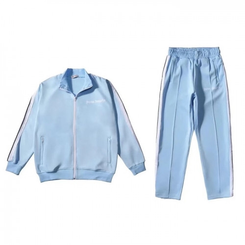 [팜 엔젤스]Palm Angels 2019 Mens Logo Velvet Training Clothes&Pants - 팜 엔젤스 2019 남성 로고 벨벳 트레이닝복&팬츠 Pam0238x.Size(s - xl).블루