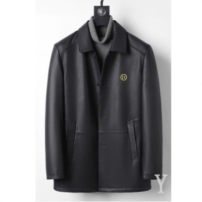 Hermes Mens Leather Jackets - 에르메스 남성 가죽 자켓 - her542x