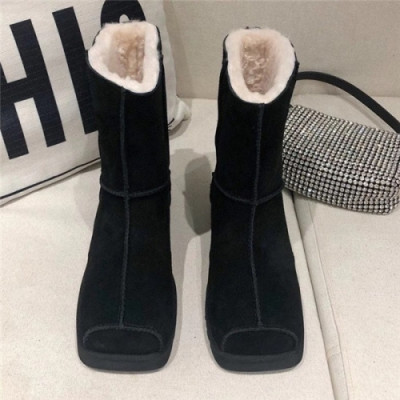 Ugg 2020 Women's Leather Wool Boots - 어그 2020 여서용 레더 울 부츠,Size(225-255),UGGS0050,블랙