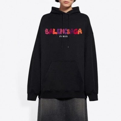 [발렌시아가]Balenciaga 2020 Mm/Wm Logo Cotton Hoodie - 발렌시아가 2020 남/녀 로고 코튼 후디 Bal0855x.Size(xs - l).블랙