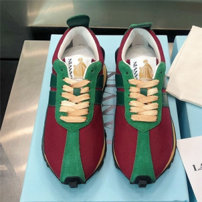 Lanvin 2020 Women's Nylon Sneakers - 랑방 2020 여서용 나일론 스니커즈, Size(225-255), LANVS0007, 그린