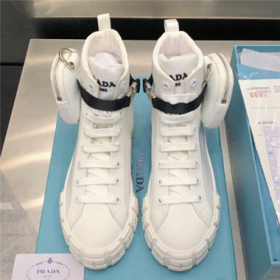 Prada 2020 Women's Leather Sneakers - 프라다 2020 여성용 레더 스니커즈, Size(225-255), PRAS0604,화이트