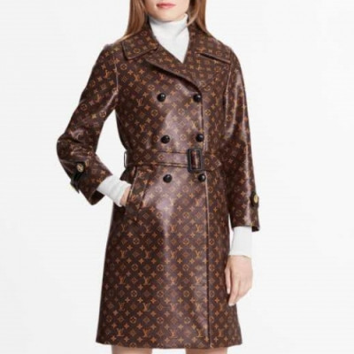 Louis vuitton Womens Leather Coat - 루이비통  여성 모노그램 가죽 코트 - lou2381x