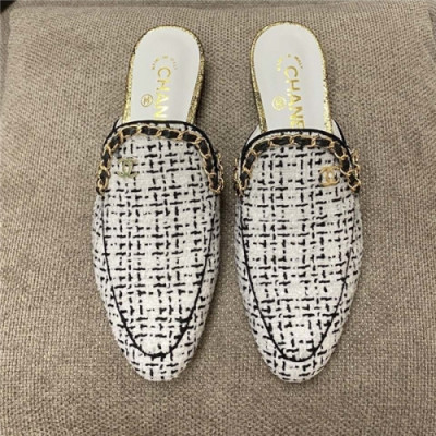 Chanel 2020 Women's Slipper - 샤넬 2020 여서용 슬리퍼 , Size(225-255), CHAS0471,화이트