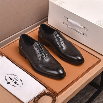 Prada 2020 Men's Leather Oxford Shoes  - 프라다 2020 남서용 레더 옥스퍼드 슈즈,Size(240-275),PRAS0609,블랙