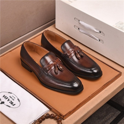 Prada 2020 Men's Leather Oxford Shoes  - 프라다 2020 남서용 레더 옥스퍼드 슈즈,Size(240-275),PRAS0612,브라운