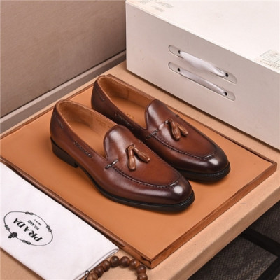 Prada 2020 Men's Leather Oxford Shoes  - 프라다 2020 남서용 레더 옥스퍼드 슈즈,Size(240-275),PRAS0614,브라운