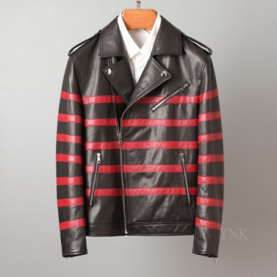 [구찌]Gucci 2020 Mens Classic Leather Jackets - 구찌 2020 남성 클래식 캐쥬얼 가죽 자켓 Guc03180x.Size(m - 3xl).블랙