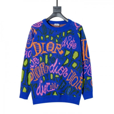 [디올]Dior 2020 Mens Retro Logo Crew-neck Sweaters - 디올 2020 남성 레트로 로고 크루넥 스웨터 Dio0931x.Size(xs - l).블루