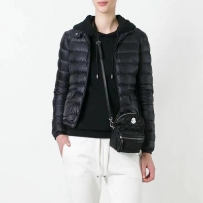 [몽클레어]Moncler 2020 Womens Patch Logo Modern Duck Down Padding - 몽클레어 2020 여성 패치 로고 모던 덕다운 패딩 Moc01976x.Size(s - l).블랙