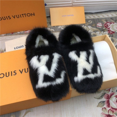 Louis Vuitton 2020 Women's Mink Flat - 루이비통 2020 여서용 밍크 블렛,Size(225-255),LOUS1472,블랙