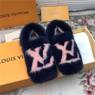 Louis Vuitton 2020 Women's Mink Flat - 루이비통 2020 여서용 밍크 블렛,Size(225-255),LOUS1474,네이비