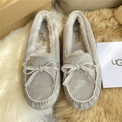 Ugg 2020 Women's Leather Wool Loafer - 어그 2020 여성용 레더 울 로퍼,Size(225-255),UGGS0106,그레이