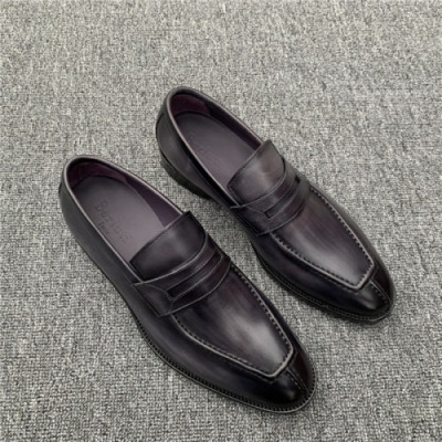 Berluti 2020 Men's Leather Oxford Shoes - 벨루티 2020 남서용 레더 옥스퍼드 슈즈,Size(240-275),BERTS0136,블랙